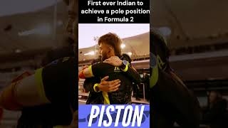 First Indian Driver to Score a Pole Position in Formula 2 kushmaini formula2 f2 [upl. by Smallman]