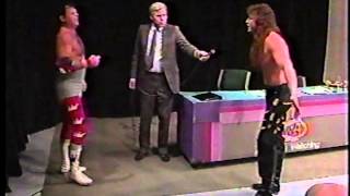 Jerry Lawler vs Ben Jordan turns into bloody beatdown of Chris ChampionMarch 10 1990 [upl. by Adnical]