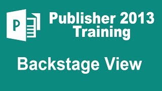 Microsoft Publisher 2013 Training  Backstage View [upl. by Janina256]