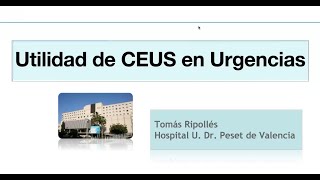 662 Utilidad de CEUS en urgencias [upl. by Hnaht946]