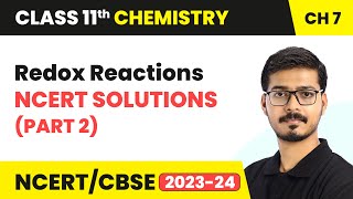 Redox Reactions  NCERT Solutions Part 2  Class 11 Chemistry Chapter 7  CBSE [upl. by Akkina]