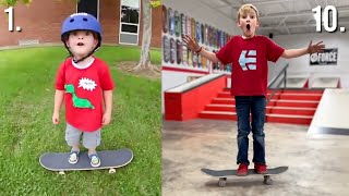 0 TO 10 YEARS OLD SKATEBOARDING JOURNEY  Ryden Schrock [upl. by Leanna]