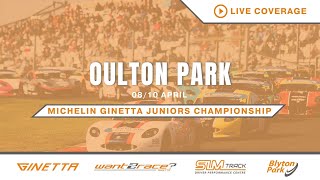 2023 Michelin Ginetta Junior championship – Round 2 – Live from Oulton Park [upl. by Abell]