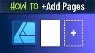 Affinity Designer How to Add Pages artboard tool [upl. by Sidon]