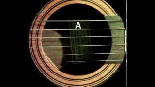 Acoustic guitar tuning  E Standard [upl. by Maire]