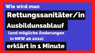 Wie wird man Rettungssanitäter in 🇩🇪Änderungen der Ausbildung In 2022  ⚠️Infos in Beschreibung [upl. by Alcus]