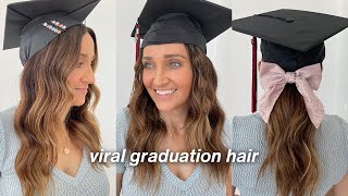 9 Easy GRADUATION Hairstyles amp HACKS for 2023  Cap amp Gown Hairstyles [upl. by Agate]