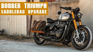 Triumph Bobber Saddlebag Upgrade [upl. by Warfourd]