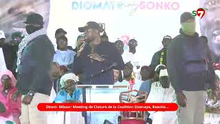 Meeting de clôture Le Discours musclé de Ousmane Sonko [upl. by Anoet]