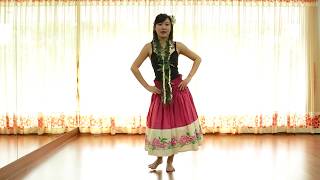 Hula Dance Basic Step Tutorial Kao [upl. by Cadal]