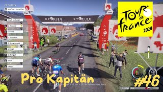 Tour de France 2024  Pro Kapitän 46  Bergiges Terrain bei der Euro Tour [upl. by Nnairrek]