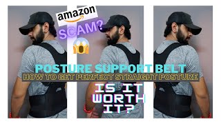 I Bought Posture Support Belt From AMAZONin  How To Get Perfect Body Posture  Full Review [upl. by Niasuh]