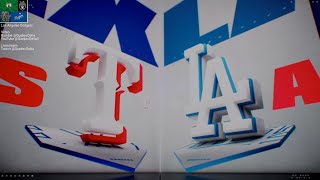 Texas  Dodgers Game 3 MLB the Show 24 [upl. by Ahsela]