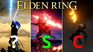 Ranking ALL Lightning Weapons Elden Ring Lightning Tier List [upl. by Nyrahtak]