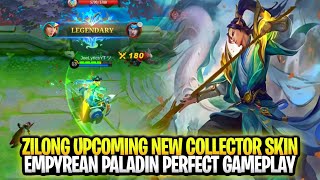 Zilong Upcoming Collector Skin Empyrean Paladin Legendary Gameplay  Mobile Legends Bang Bang [upl. by Diaz]