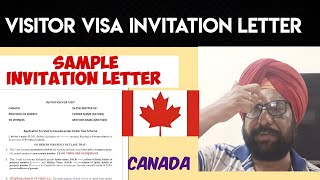 How To Write Invitation Letter For Canada। Visitor Visa। Sample Letter।। [upl. by Viridissa]