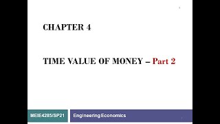 020  Engineering Economy Time Value of Money [upl. by Alyse]