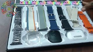 Price KSh 3500 H50 7in1 Smartwatch with Earpods amp 7 Pairs of Straps [upl. by Nayab]