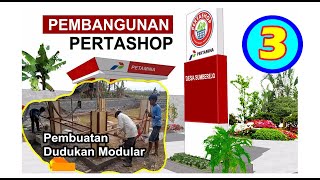 Pertashop Pertamina  Proses Pembuatan Pondasi dan Kolom Dudukan Modular [upl. by Adal]