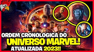 CRONOLOGIA DO UNIVERSO MARVEL 2023 ATUALIZADA COM TODOS OS FILMES E SÉRIES EM ORDEM CRONOLÓGICA [upl. by Yrolam]