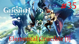 Genshin Impact Walkthrough Part 35  Elemental Crucible 1 No Commentary [upl. by Gussie]