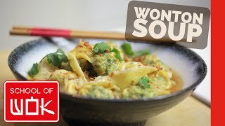 Chinese Wonton Soup Recipe that is Packed with Flavour [upl. by Karlotte]