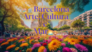 🏖️🏛️ Barcelona Arte Cultura e Mar 🌅🎨Barcelona Espanha Arte Cultura Viagem mar [upl. by Isteb148]