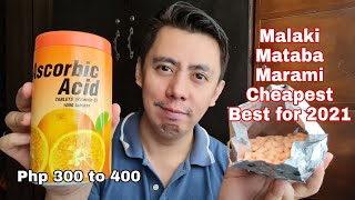 PATAR VITAMIN C 2021 BEST amp CHEAPEST ASCORBIC ACID 500 MG TABLET FROM THAILAND  REAL TALK REVIEW [upl. by Telrahc]