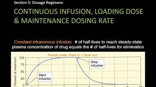 Steady state concentration and dosage regimens  Lect 15  Pharmacology [upl. by Dlorrej]