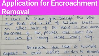 Application for encroachment removalRequest Letter to District Magistrate for encroachment removal [upl. by Yoc262]