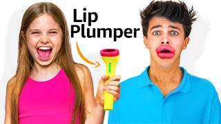 My Daughter Tries 100 Weird Amazon Products ft Brent Rivera [upl. by Critta321]