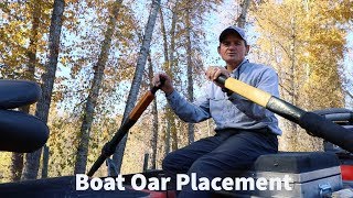 How To Rig Your Boat  Oar Placement  Fly Fishing Tips [upl. by Ymaral75]