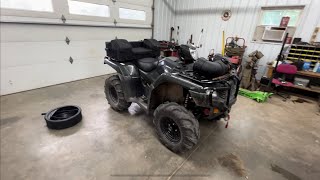 Honda Foreman 520 oil change [upl. by Dnomra81]