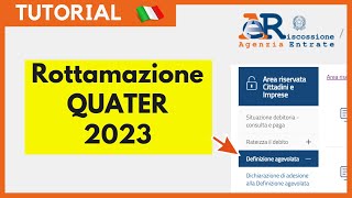 Rottamazione quater — PROROGA 30 GIUGNO 2023 Tutorial ITA [upl. by Alihs580]