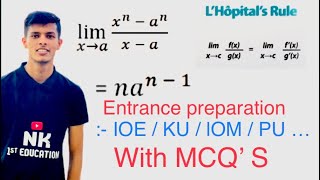 ioe entrance preparation maths  calculus mcq  limit and continuity of function physics wallah [upl. by Buyers]