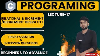 Operatos in C  Relational  increment amp Decrement Operator Interviev Question  JayCodingClasses [upl. by Ednutabab]
