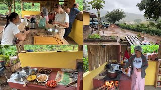 ALMOÇO NA ROÇA VISITA DE INSCRITOS E DIA DE MUITA CHUVA [upl. by Kory]