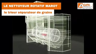 Le nettoyeur rotatif Marot  Le trieur séparateur de grains [upl. by Dorsman83]