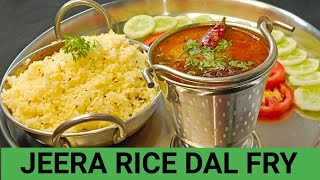 RESTAURANT STYLE JEETA RICE  DAL FRY RECIPE [upl. by Anairad]