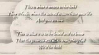 Held by Natalie Grant  with Lyrics [upl. by Mcgill]