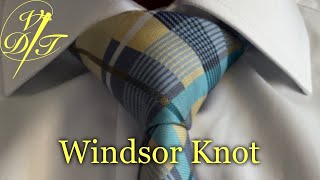 How to Tie The Full Windsor Knot [upl. by Anilasor]