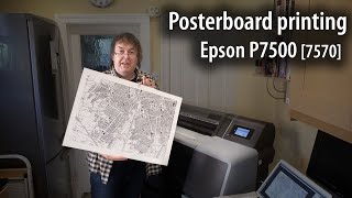 Epson P7500 aka P7570 poster board printing A2 [upl. by Nolrak]