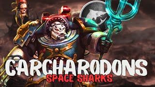 CARCHARODONS ASTRA Space Sharks  Warhammer 40k Lore [upl. by Latvina]