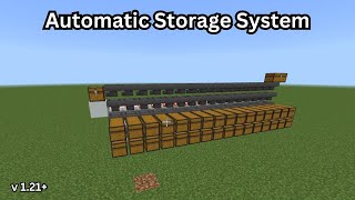 How to build a automatic storage system in Minecraft v121 [upl. by Emilie]