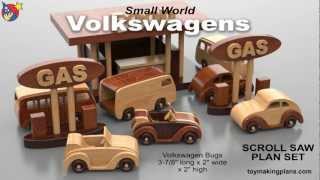 Wood Toy Plans  Volkswagen Bugs and Buses [upl. by Arymat393]