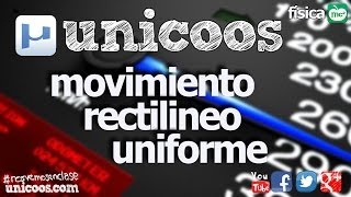 FISICA MRU 01 SECUNDARIA 4ºESO Movimiento Rectilineo Uniforme [upl. by Noswal]