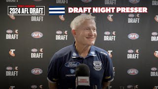 Geelong Draft Night Presser  AFL Draft Night 2024 [upl. by Orva]