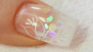 Beginners UV Gel Nail with a Tip and Overlay Tutorial [upl. by Hsot]