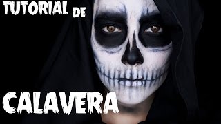 Tutorial Paso a Paso Maquillaje de Calavera Fácil  Halloween Susana Diaz [upl. by Suirred]