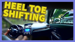 2021 WRX STI POV Heel Toe practice near a Cop [upl. by Coney]